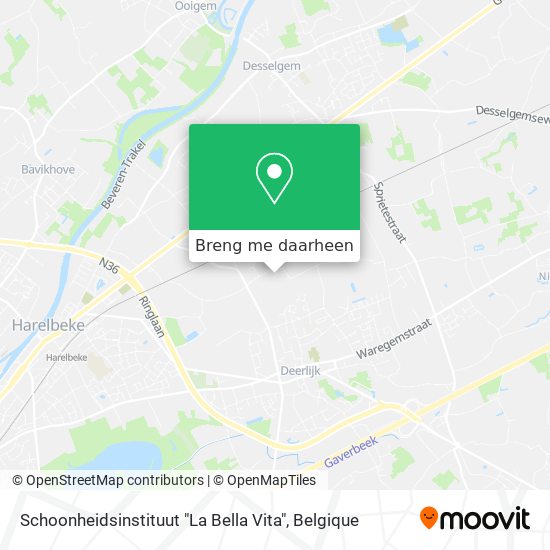 Schoonheidsinstituut "La Bella Vita" kaart