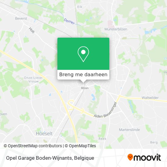 Opel Garage Boden-Wijnants kaart