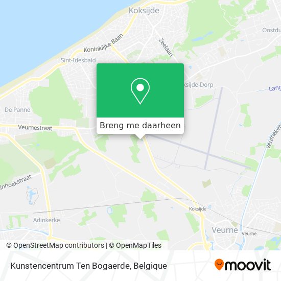 Kunstencentrum Ten Bogaerde kaart