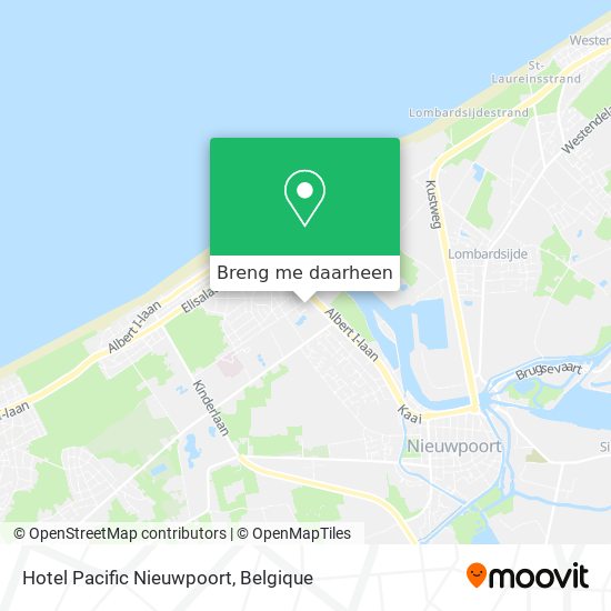 Hotel Pacific Nieuwpoort kaart