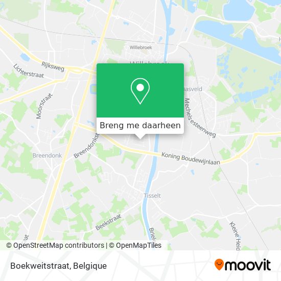 Boekweitstraat kaart
