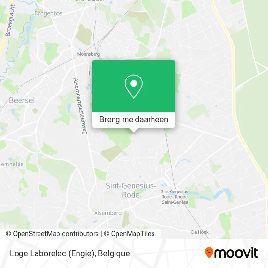 Loge Laborelec (Engie) kaart