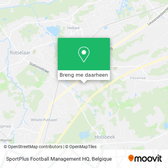 SportPlus Football Management HQ kaart
