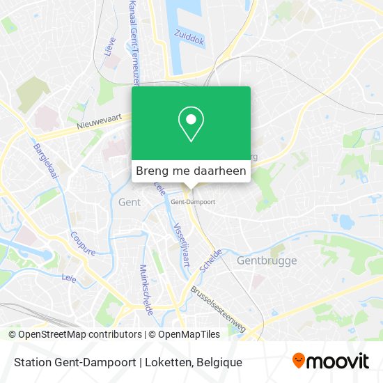 Station Gent-Dampoort | Loketten kaart
