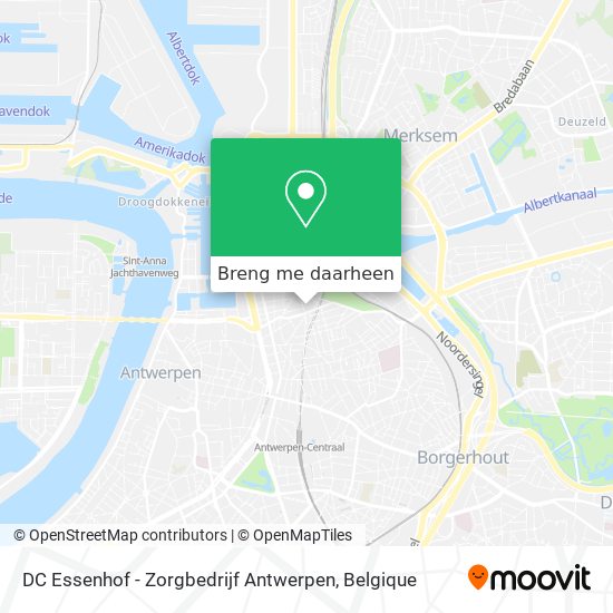 DC Essenhof - Zorgbedrijf Antwerpen kaart