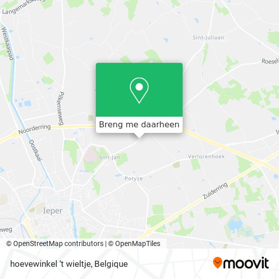 hoevewinkel ‘t wieltje kaart