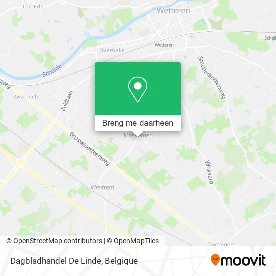 Dagbladhandel De Linde kaart