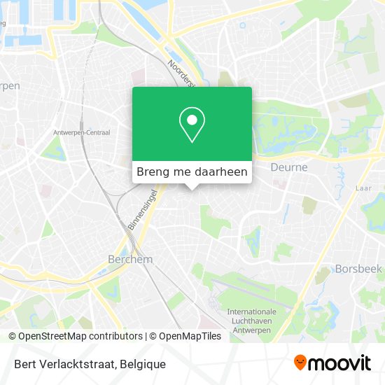Bert Verlacktstraat kaart