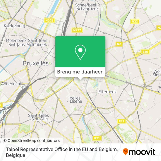 Taipei Representative Office in the EU and Belgium kaart