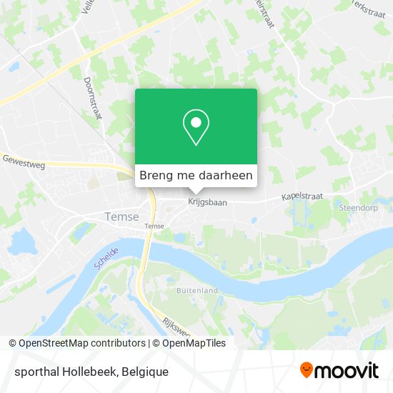 sporthal Hollebeek kaart