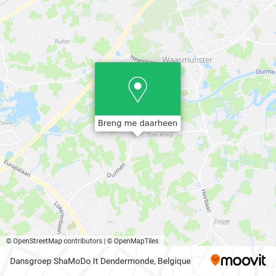 Dansgroep ShaMoDo It Dendermonde kaart