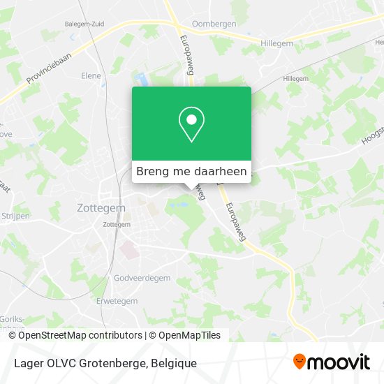 Lager OLVC Grotenberge kaart