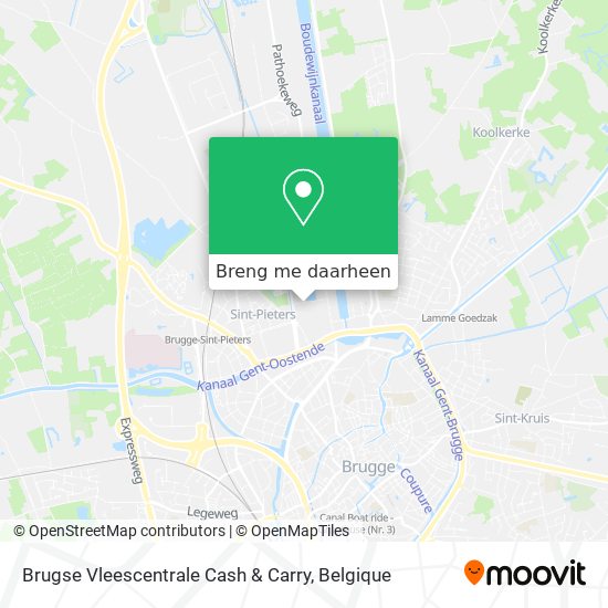 Brugse Vleescentrale  Cash & Carry kaart