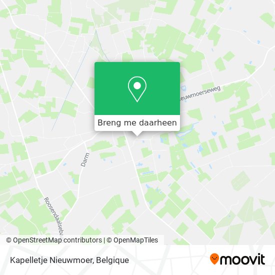 Kapelletje Nieuwmoer kaart