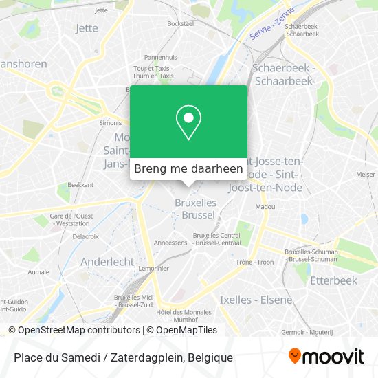 Place du Samedi / Zaterdagplein kaart