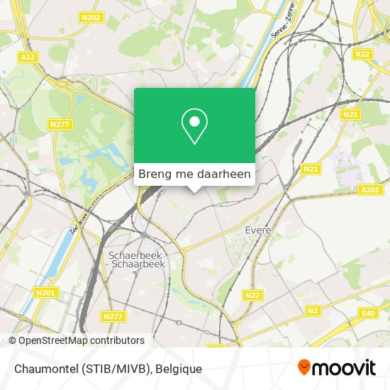 Chaumontel (STIB/MIVB) kaart