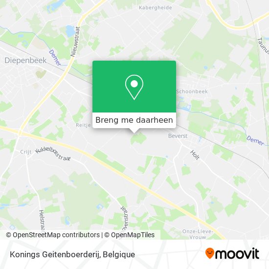 Konings Geitenboerderij kaart