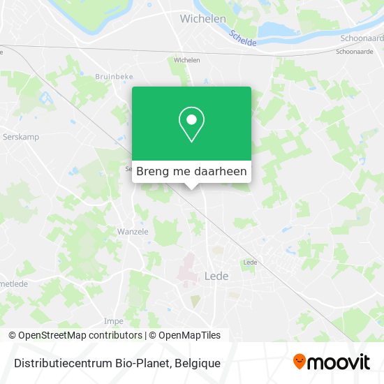 Distributiecentrum Bio-Planet kaart
