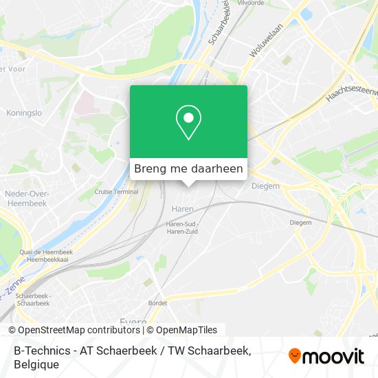 B-Technics - AT Schaerbeek / TW Schaarbeek kaart