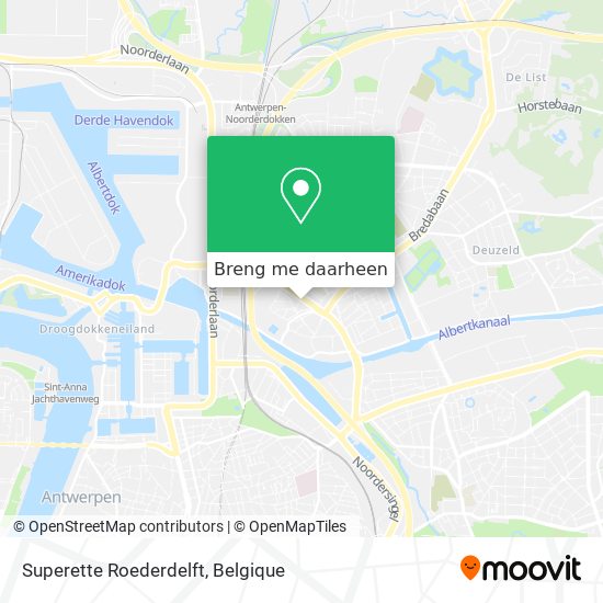 Superette Roederdelft kaart