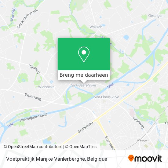 Voetpraktijk Marijke Vanlerberghe kaart