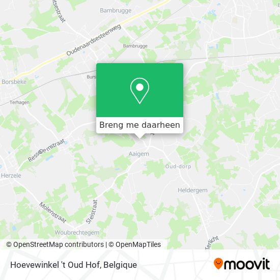 Hoevewinkel 't Oud Hof kaart