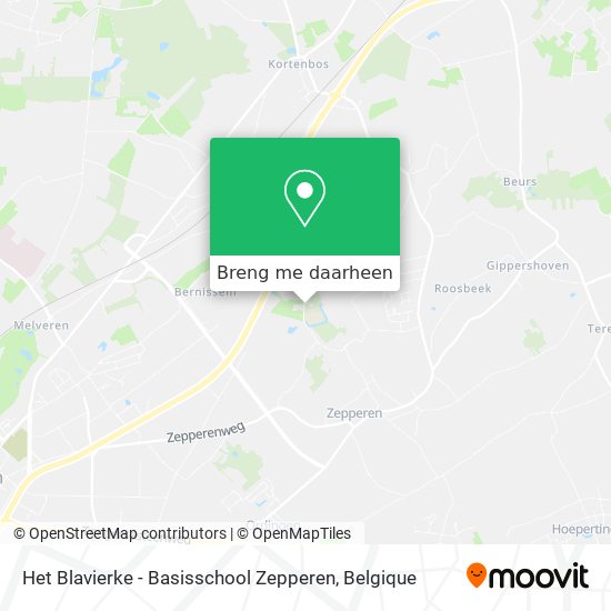 Het Blavierke - Basisschool Zepperen kaart