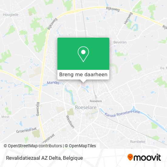 Revalidatiezaal AZ Delta kaart