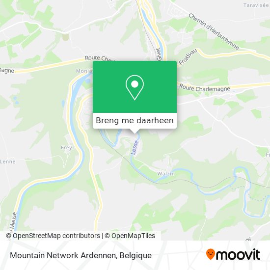 Mountain Network Ardennen kaart