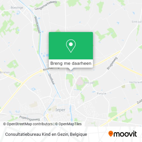 Consultatiebureau Kind en Gezin kaart