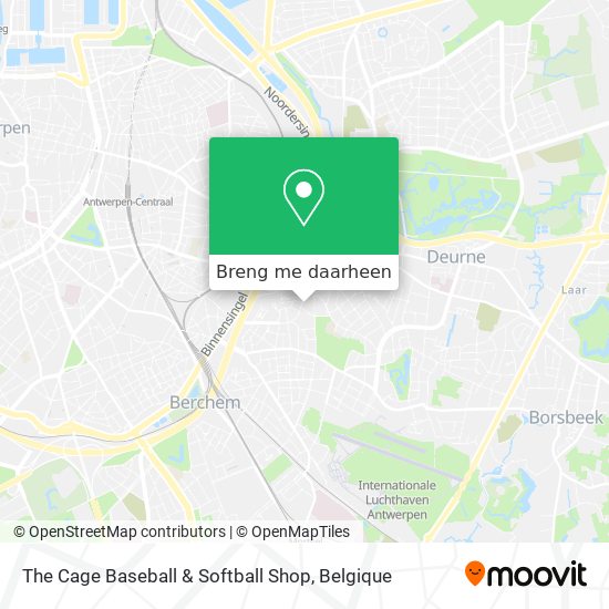The Cage Baseball & Softball Shop kaart