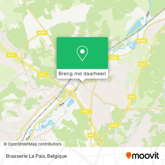 Brasserie La Paix kaart