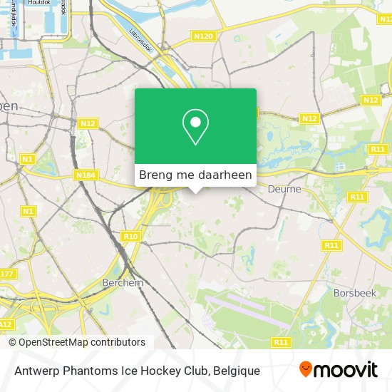 Antwerp Phantoms Ice Hockey Club kaart