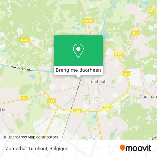 Zomerbar Turnhout kaart