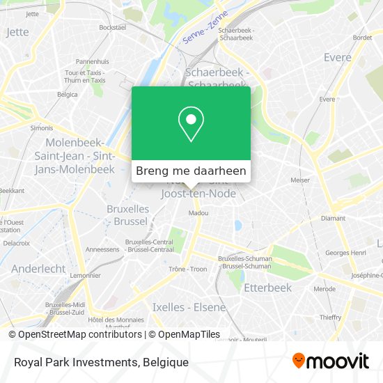 Royal Park Investments kaart