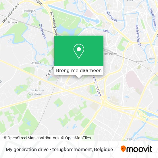 My generation drive - terugkommoment kaart