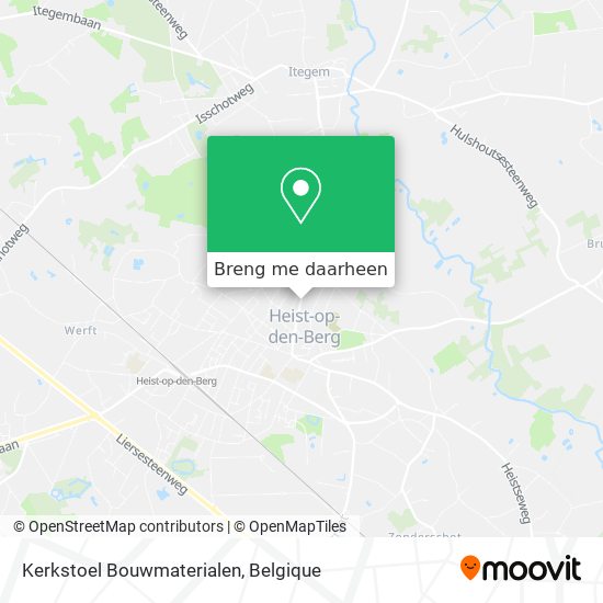 Kerkstoel Bouwmaterialen kaart