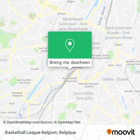 Basketball League Belgium kaart