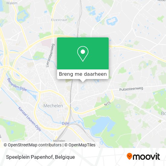 Speelplein Papenhof kaart