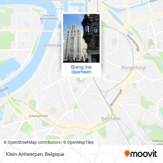 Klein-Antwerpen kaart
