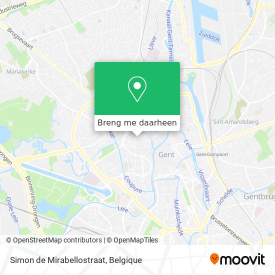 Simon de Mirabellostraat kaart