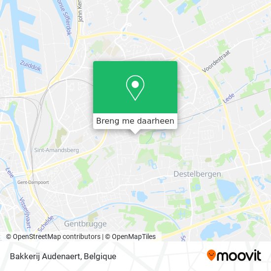 Bakkerij Audenaert kaart