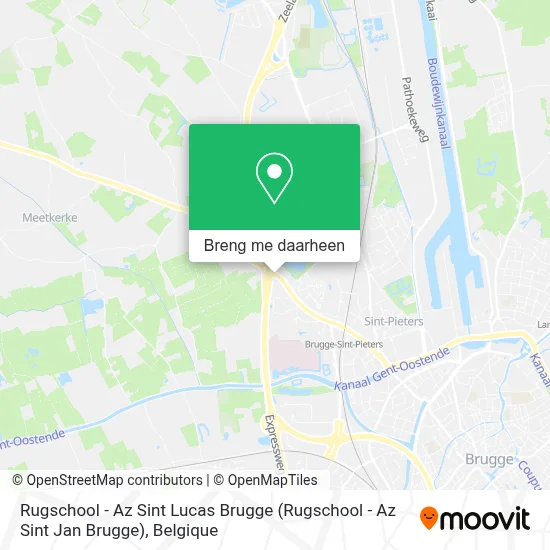 Rugschool - Az Sint Lucas Brugge kaart