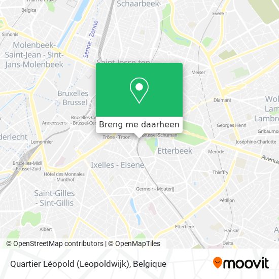Quartier Léopold (Leopoldwijk) kaart