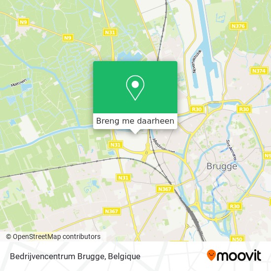 Bedrijvencentrum Brugge kaart