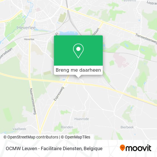 OCMW Leuven - Facilitaire Diensten kaart