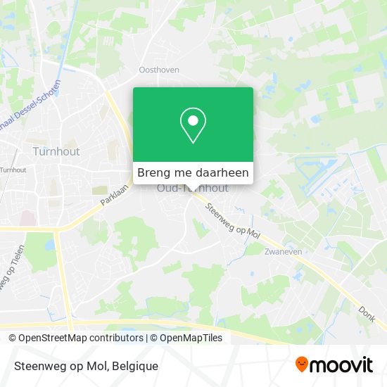 Steenweg op Mol kaart