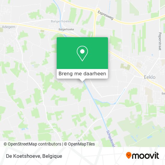 De Koetshoeve kaart