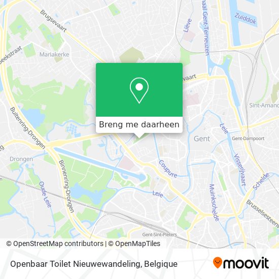 Openbaar Toilet Nieuwewandeling kaart