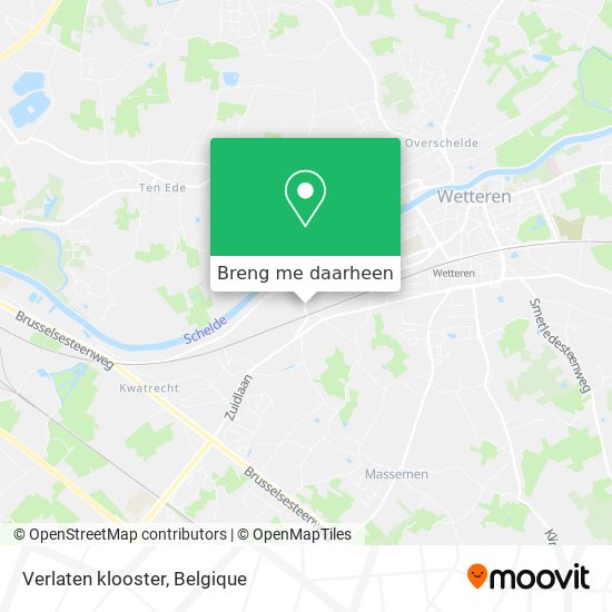 Verlaten klooster kaart